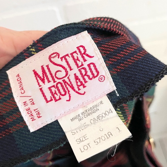 Vintage Plaid Skirt Green Royal Stewart Tartan Pleated Academia Grunge Wool Sz 6 - Picture 7 of 7